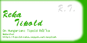 reka tipold business card